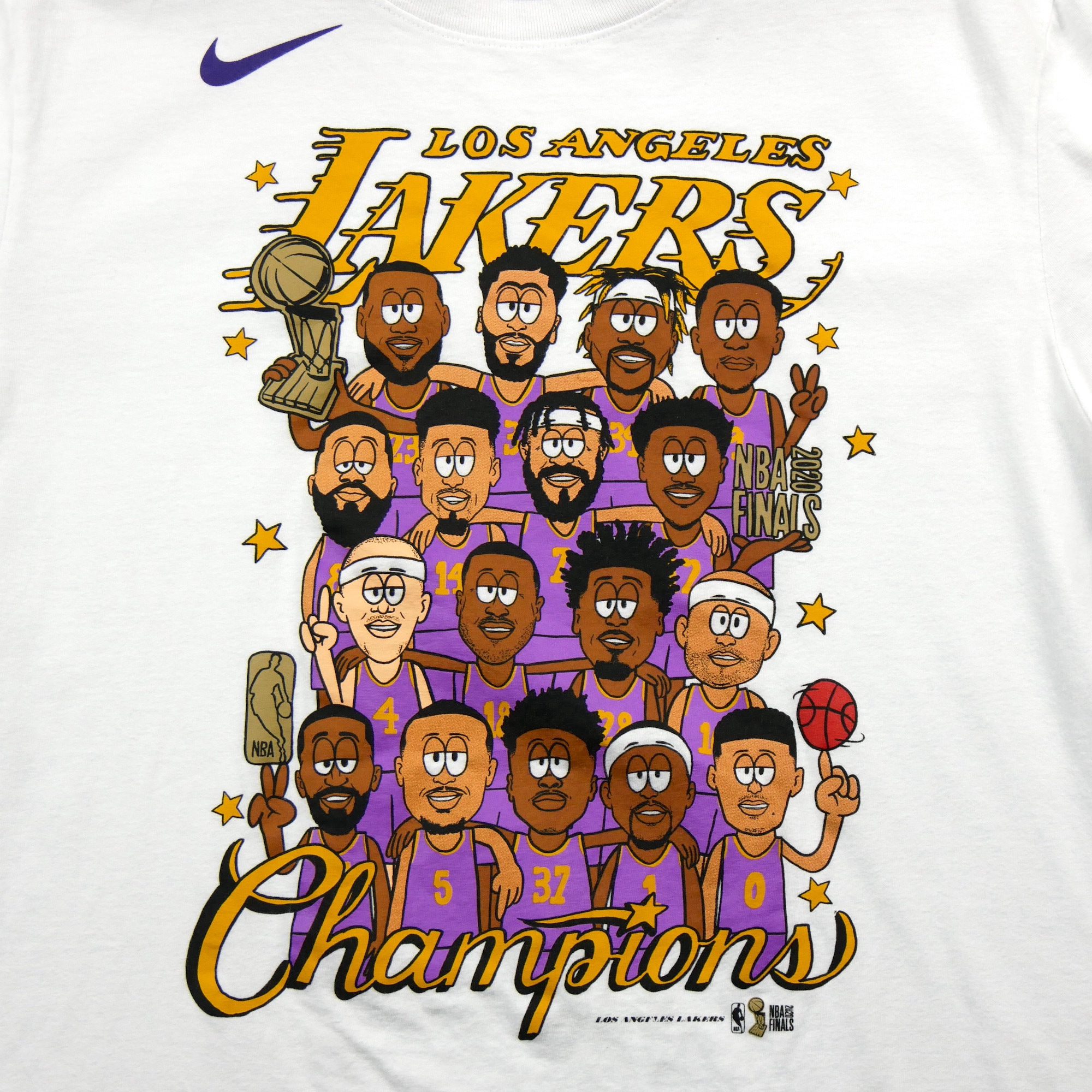 Los Angeles Lakers Nike NBA Finals Champions Celebration Roster T