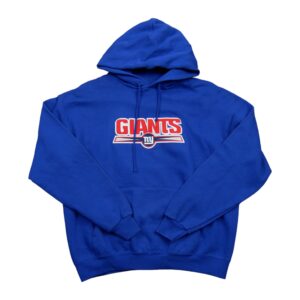 Sweat a capuche homme manches longues bleu NFL Col Rond QWE3644