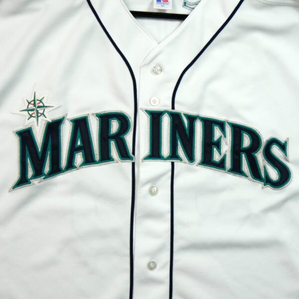 Maillot manches courtes homme blanc Russell Athletic Equipe Mariners de Seattle QWE0608