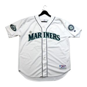 Maillot manches courtes homme blanc Russell Athletic Equipe Mariners de Seattle QWE0608