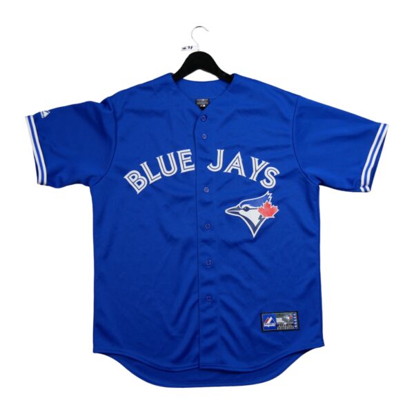 Maillot manches courtes homme bleu Majestic Equipe Blue Jays de Toronto QWE3697