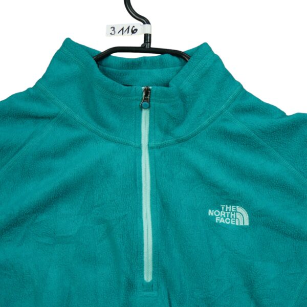 Pull polaires femme manches longues turquoise The North Face Col Montant QWE3116