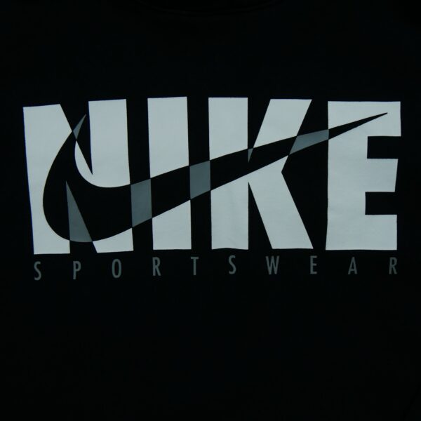 Sweat a capuche homme manches longues noir Nike Motif imprime Col Rond QWE0038