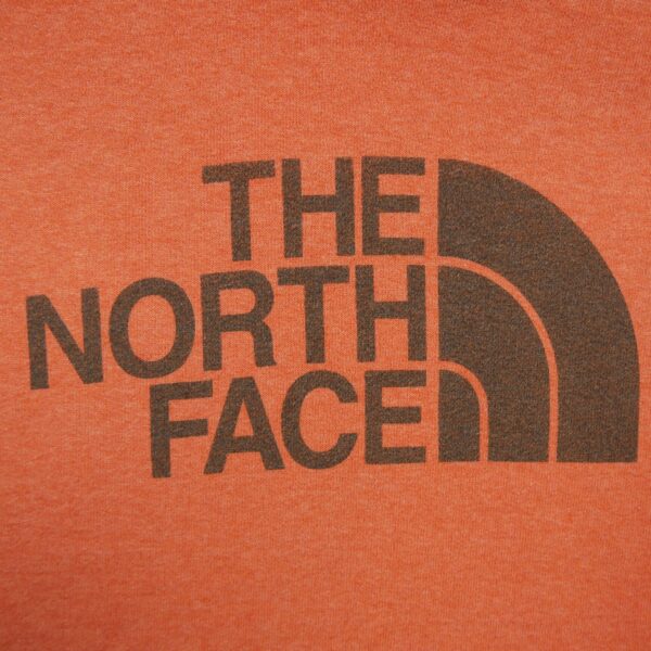 Sweat a capuche homme manches longues orange The North Face Motif imprime Col Rond QWE0579