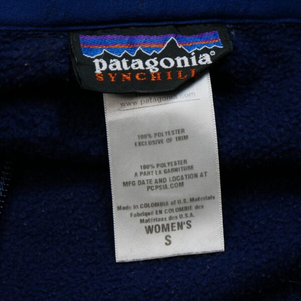 Veste polaires femme manches longues marine Patagonia Col Montant QWE0088