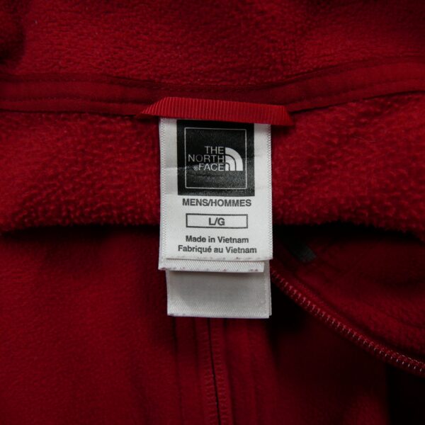 Veste polaires homme manches longues rouge The North Face Col Montant QWE0433