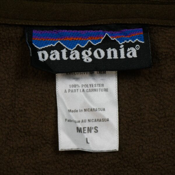 Blouson homme manches longues beige Patagonia Motif a carreaux Col Montant QWE0057