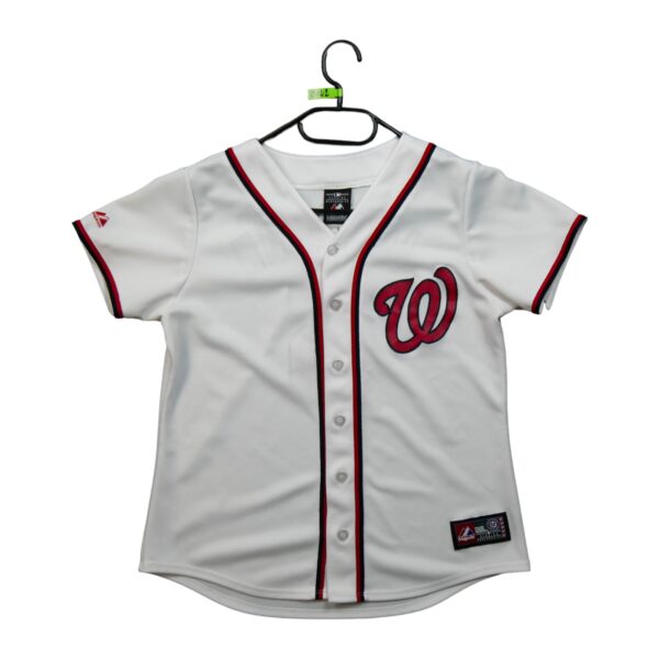 Maillot manches courtes femme blanc Majestic Equipe Nationals de Washington