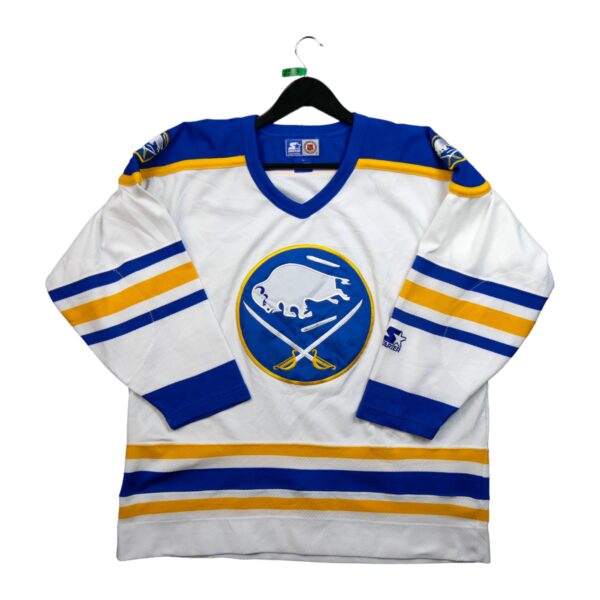 Maillot manches longues homme blanc Starter Equipe Sabres de Buffalo QWE0325