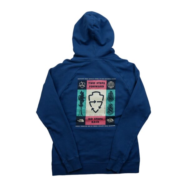 Sweat a capuche femme manches longues bleu The North Face Motif imprime Col Rond QWE3167