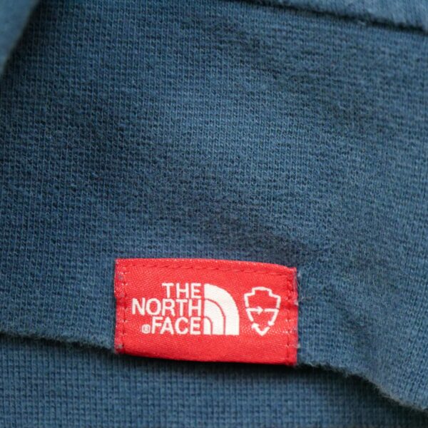 Sweat a capuche femme manches longues bleu The North Face Motif imprime Col Rond QWE3167