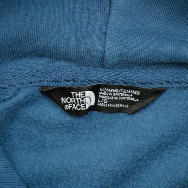 Sweat a capuche femme manches longues bleu The North Face Motif imprime Col Rond QWE3167