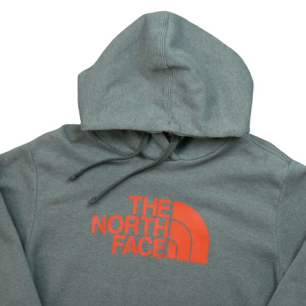 Sweat a capuche homme manches longues gris The North Face Motif imprime Col Rond QWE0212