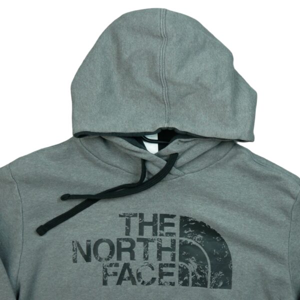 Sweat a capuche homme manches longues gris The North Face Motif imprime Col Rond QWE3736