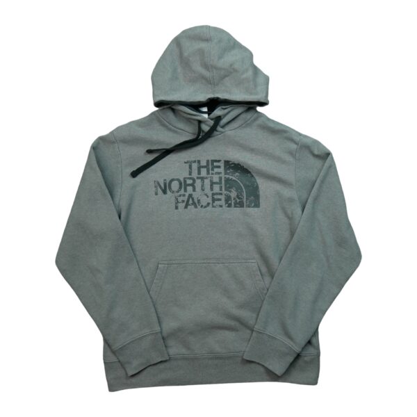 Sweat a capuche homme manches longues gris The North Face Motif imprime Col Rond QWE3736