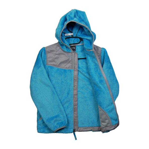 Veste polaires enfant manches longues turquoise The North Face Col Rond QWE3371