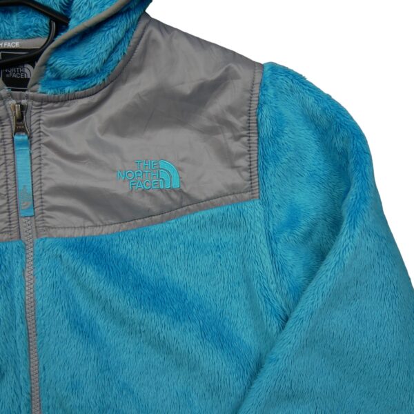 Veste polaires enfant manches longues turquoise The North Face Col Rond QWE3371