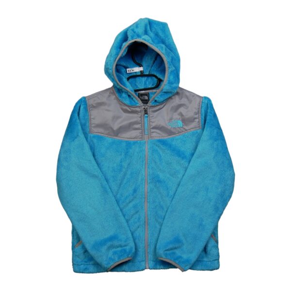 Veste polaires enfant manches longues turquoise The North Face Col Rond QWE3371