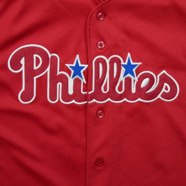 Maillot manches courtes enfant rouge Majestic Equipe Phillies de Philadelphie QWE0113