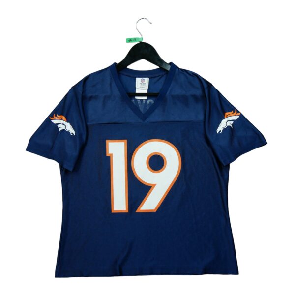 Maillot manches courtes femme marine NFL Team Apparel Equipe Denver Broncos QWE0613