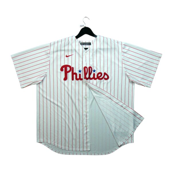 Maillot manches courtes homme blanc Nike Equipe Phillies de Philadelphie QWE3666