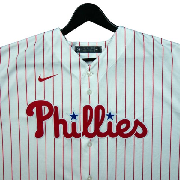 Maillot manches courtes homme blanc Nike Equipe Phillies de Philadelphie QWE3666