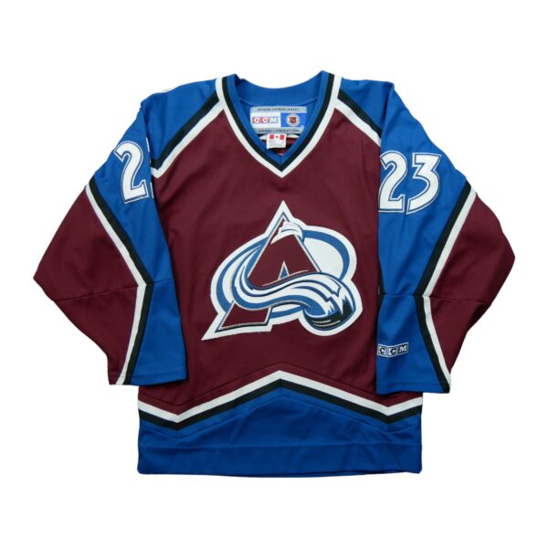 Maillot manches longues homme bordeaux CCM Equipe Avalanche du Colorado QWE3737