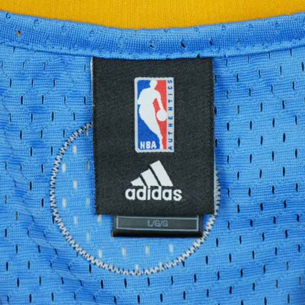 Maillot sans manches homme bleu Adidas Equipe Nuggets de Denver QWE3454