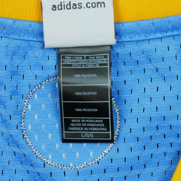 Maillot sans manches homme bleu Adidas Equipe Nuggets de Denver QWE3454