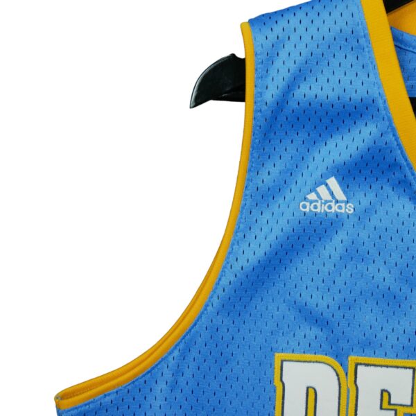 Maillot sans manches homme bleu Adidas Equipe Nuggets de Denver QWE3454