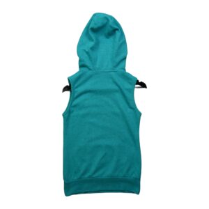 Sweat a capuche femme sans manches turquoise The North Face Motif imprime Col Montant QWE3419