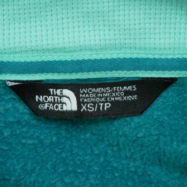 Sweat a capuche femme sans manches turquoise The North Face Motif imprime Col Montant QWE3419