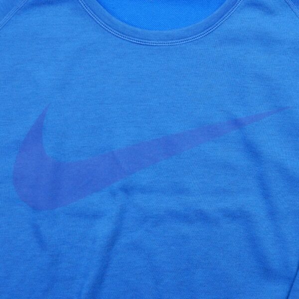 Sweat femme manches longues bleu Nike Col Rond QWE0378