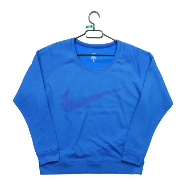 Sweat femme manches longues bleu Nike Col Rond QWE0378