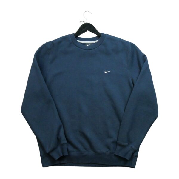 Sweat homme manches longues marine Nike Col Rond QWE3418