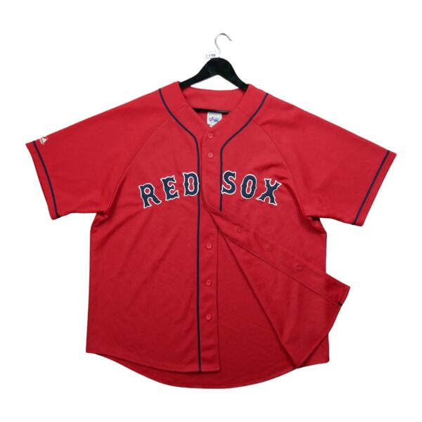 Maillot manches courtes homme rouge Majestic Equipe Red Sox de Boston QWE3799