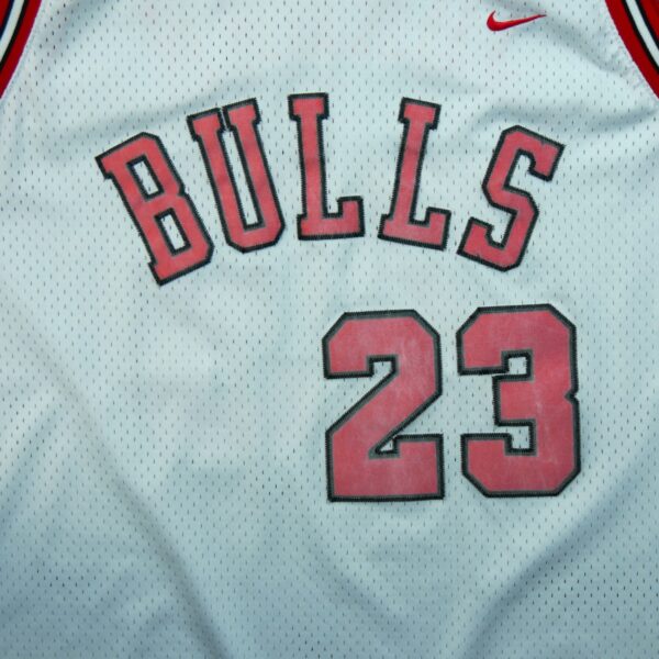 Maillot sans manches homme blanc Nike Equipe Bulls de Chicago QWE1233