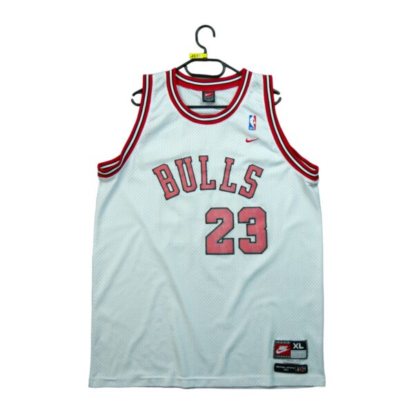 Maillot sans manches homme blanc Nike Equipe Bulls de Chicago QWE1233