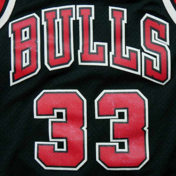 Maillot sans manches homme noir Mitchell and Ness Equipe Bulls de Chicago QWE3497