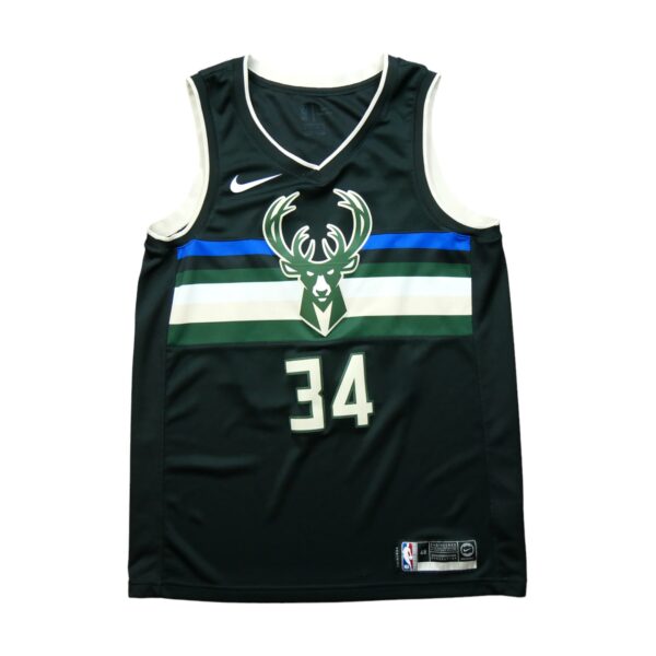 Maillot sans manches homme noir Nike Equipe Bucks de Milwaukee QWE0038