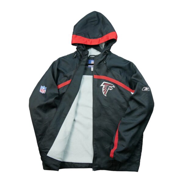 Parka homme manches longues noir NFL Team Apparel Col Montant Equipe Atlanta Falcons QWE0228