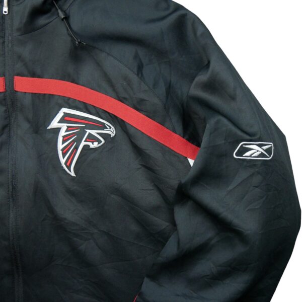 Parka homme manches longues noir NFL Team Apparel Col Montant Equipe Atlanta Falcons QWE0228