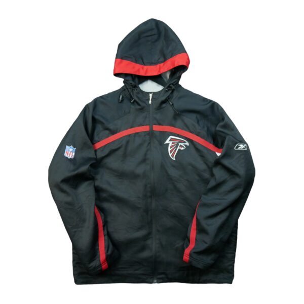 Parka homme manches longues noir NFL Team Apparel Col Montant Equipe Atlanta Falcons QWE0228