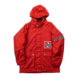 Parka homme manches longues rouge NCAA Col Montant Equipe Nebraska QWE0578
