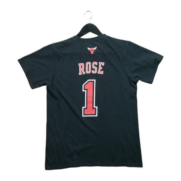 T shirt manches courtes homme noir Adidas Col Rond Equipe Bulls de Chicago QWE3876