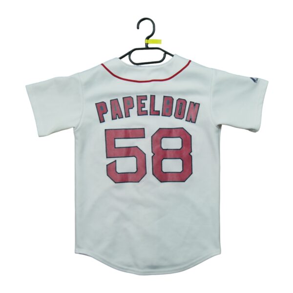 Maillot manches courtes enfant blanc Majestic Equipe Red Sox de Boston QWE1504