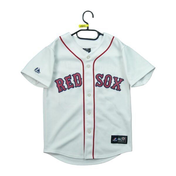 Maillot manches courtes enfant blanc Majestic Equipe Red Sox de Boston QWE1504