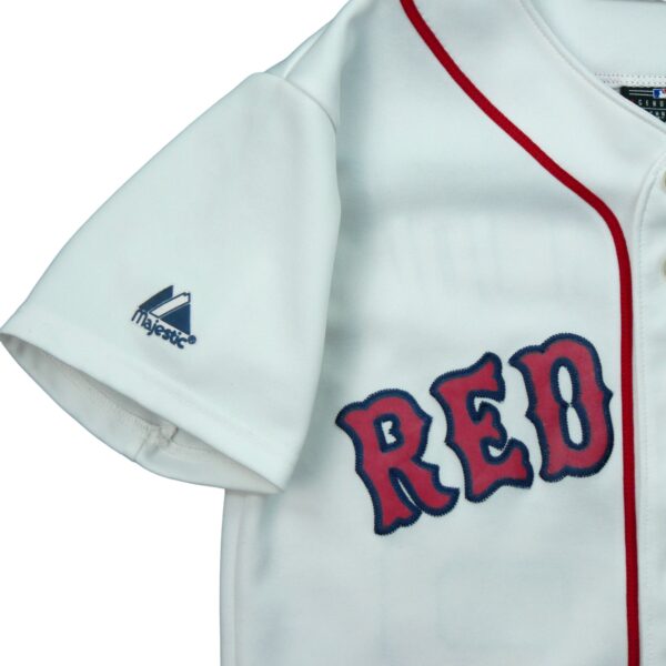 Maillot manches courtes enfant blanc Majestic Equipe Red Sox de Boston QWE1504