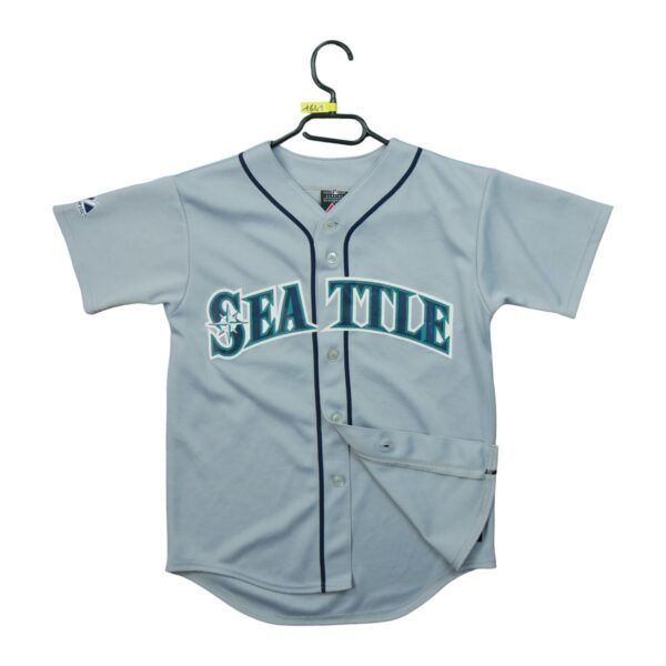 Maillot manches courtes enfant gris Majestic Equipe Mariners de Seattle QWE1641