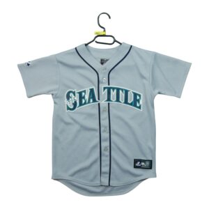 Maillot manches courtes enfant gris Majestic Equipe Mariners de Seattle QWE1641